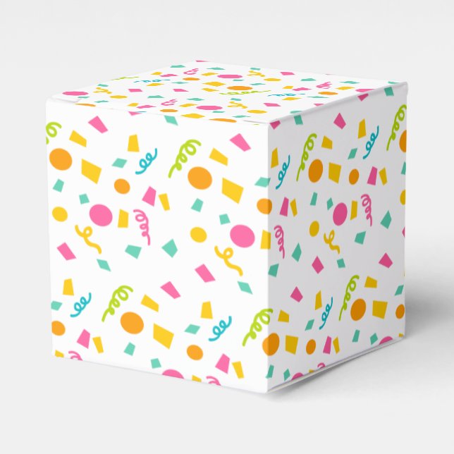 Confetti Party Favor Box (Front Side)