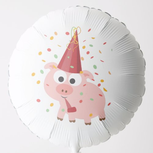 Confetti Party Pig Paper  Balloon
