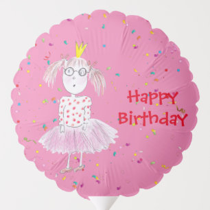 Confetti Party pink Balloon