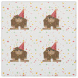 Confetti Party Sasquatch Bigfoot Fabric