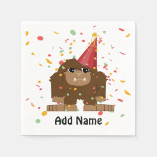 Confetti Party Sasquatch Bigfoot Napkins