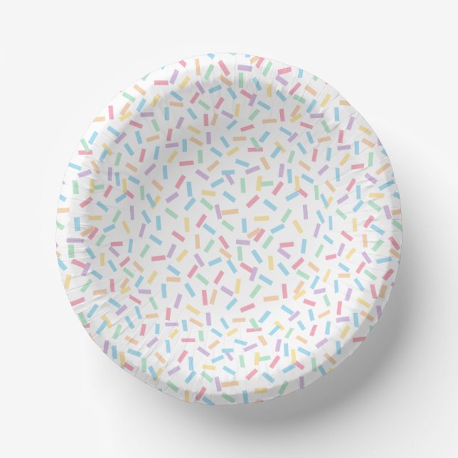 Confetti Pastels (Sprinkles) Paper Bowls (Front)
