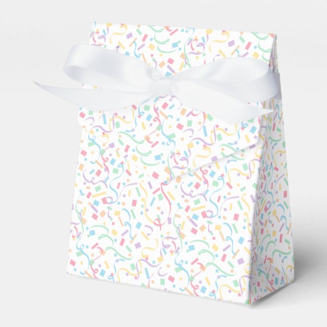 Confetti Pastels (Surprise) Favor Boxes (Front Side)