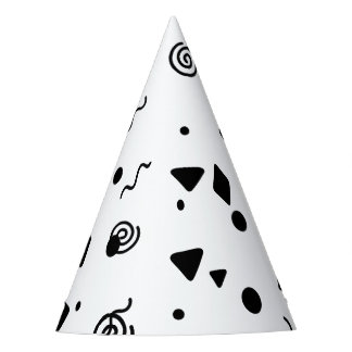 Confetti Patterned Paper Party Hat