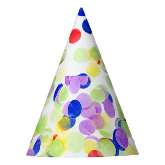Confetti Patterned Paper Party Hat