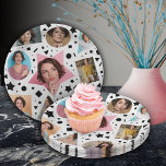 Confetti Photo 30th Birthday Paper Plates<br><div class="desc">A fun photo collage of confetti for a 30th birthday paper plate to serve all your birthday cake on. Black and white bold graphics of confetti in triangles,  ovals,  rectangles,  circles and squares.</div>