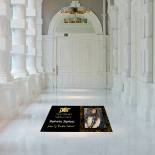 Confetti Photo Congrats Graduate Name   School Floor Decals