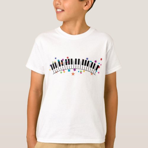 Confetti Piano _ Kids n Babies T_Shirt