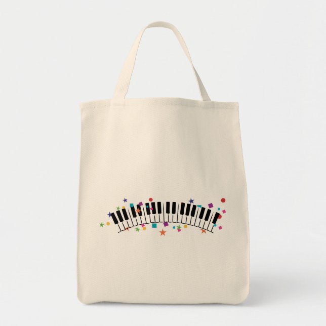 Confetti Piano Totebag Tote Bag (Front)