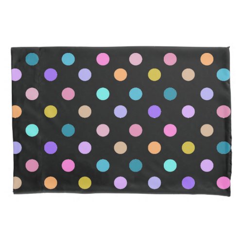 Confetti polka dots pillowcase