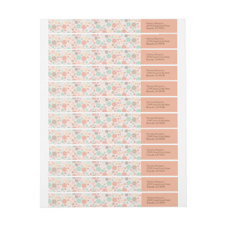 Confetti Polka Dots Wraparound Address Labels
