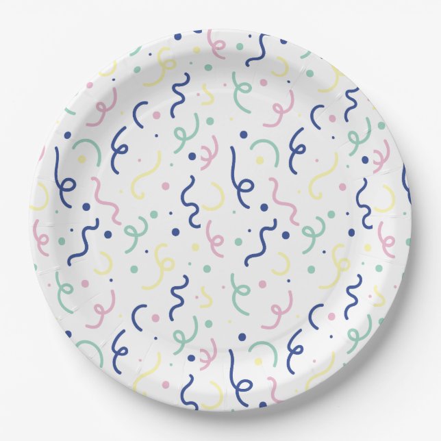 Confetti Pop - Multi Paper Plates (Front)