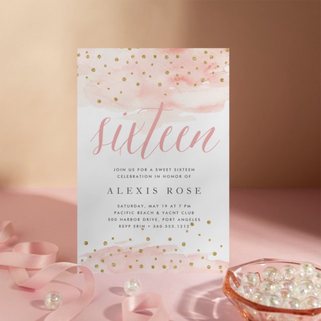 Confetti Pop | Sweet Sixteen Birthday Party Invitation (Creator Uploaded)