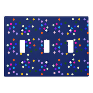 Confetti Purple Light Switch Cover