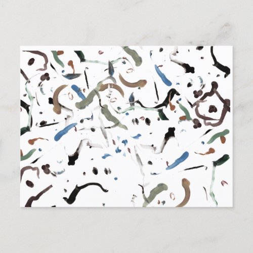 Confetti Rain Print Post Card