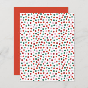 Confetti Red, Pink and Green Polka Dots