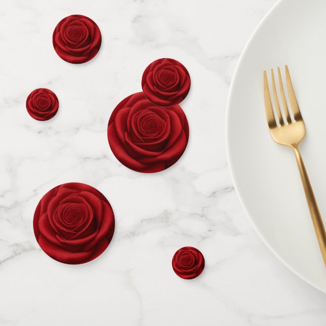 Confetti - Red Rose Flower (Group)