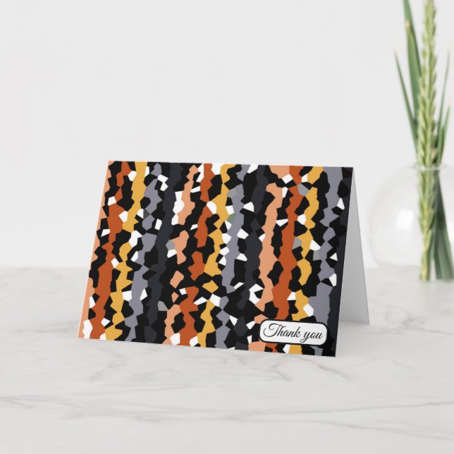 Confetti Safari Thank You Card (Front)