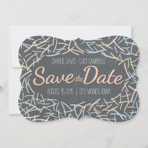 Confetti Save The Date Card