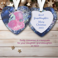 Confetti Sky Pink Unicorn Granddaughter