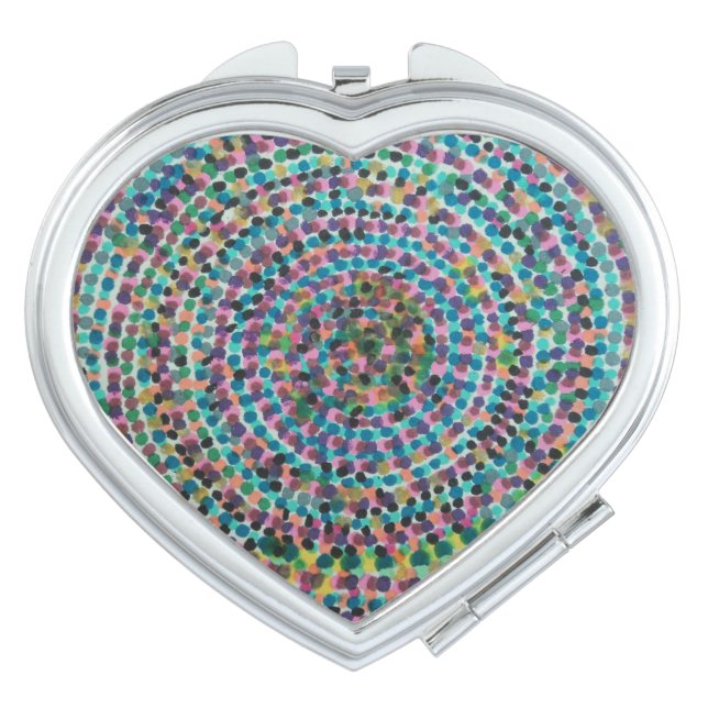 Confetti Spirals Compact Mirror (Front)