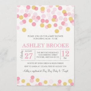 Confetti Sprinkle Baby Shower Invitation
