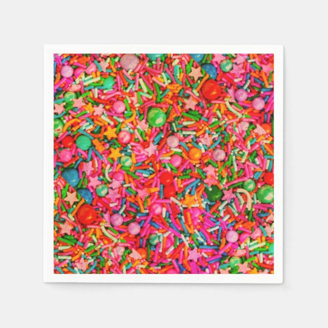 Confetti Sprinkle Paper Napkin (Front)