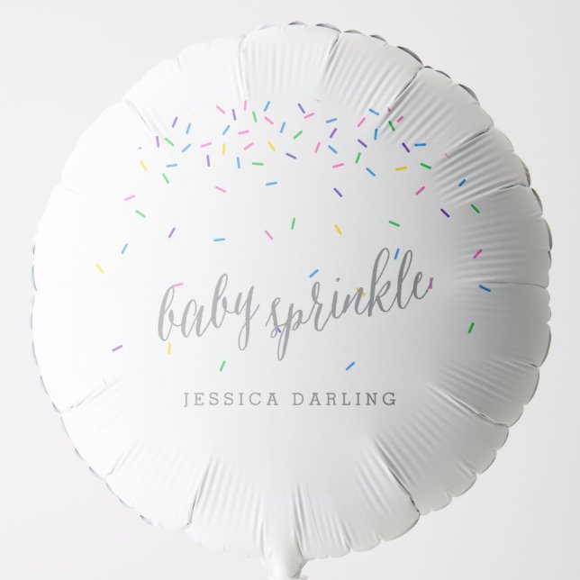 Confetti Sprinkles Baby Sprinkle  Balloon (Front)