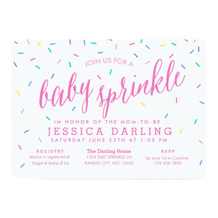 sprinkle invitations