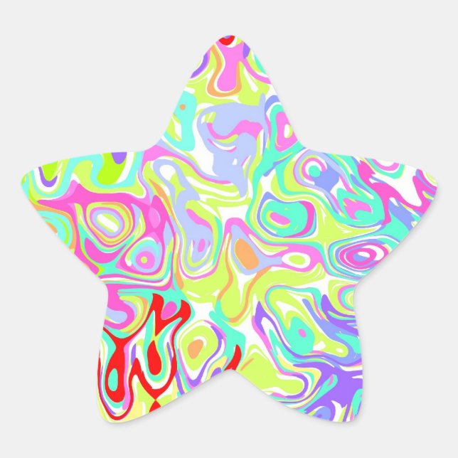 Confetti Star Stickers ~ custom to personalize! (Front)