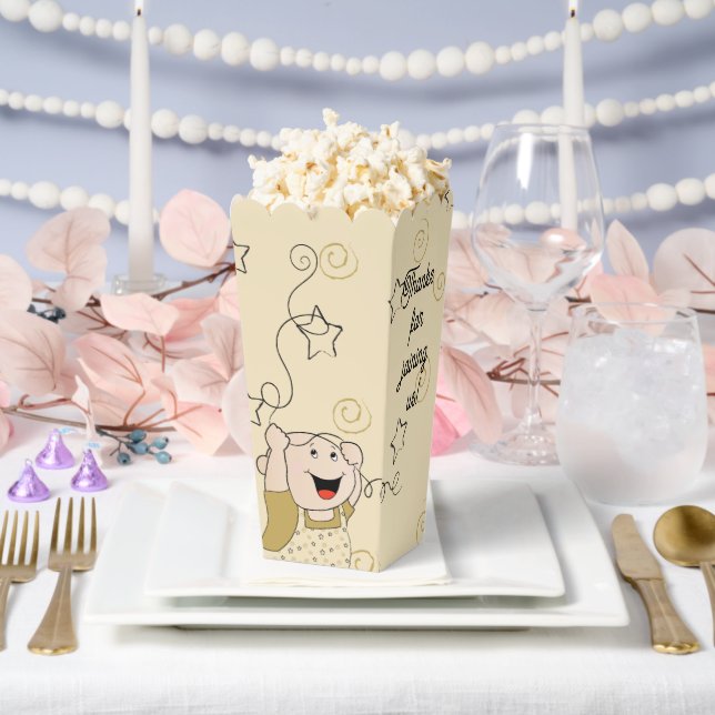 Confetti Stars Baby Shower Favor Boxes (Wedding)