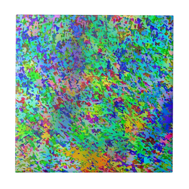 Confetti Storm Ceramic Tile (Front)