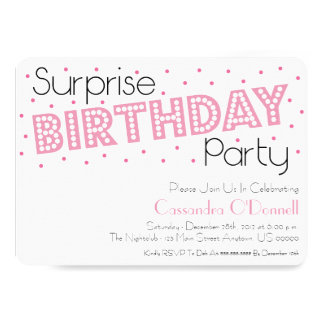 Surprise Sweet 16 Party Invitations 10