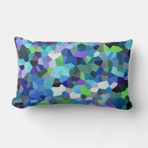 Confetti Violet Blues Lumbar Pillow