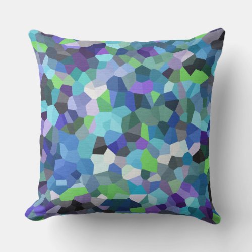 Confetti Violet Blues Outdoor Pillow