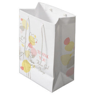 Confetti wedding flower girl favor medium gift bag