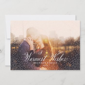 Confetti Wishes White Christmas Holiday Card by simplysostylish at Zazzle