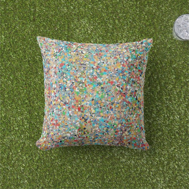 Confetti's 16 x 16 Outdoor Throw Pillow (Grass)