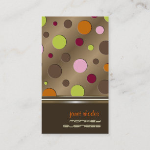 Conffettis on copper business cards