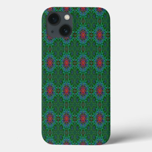Confianza textile texture mandala pattern iPhone 13 case