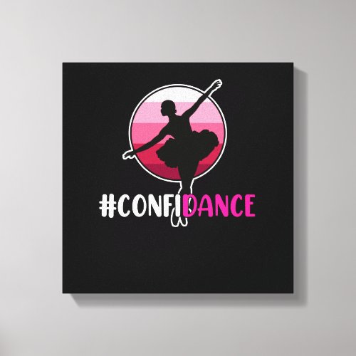 Confidance Dancers Dancing Dance Day Graphic Canvas Print