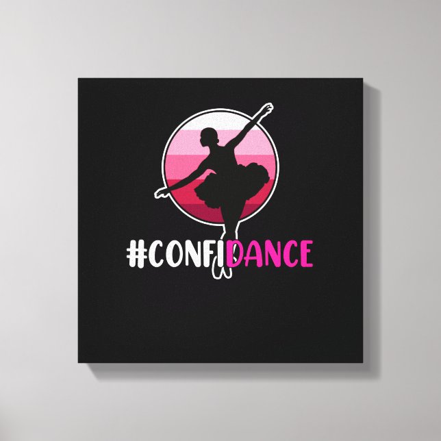 Confidance Dancers Dancing Dance Day Graphic Canvas Print (Front)
