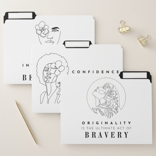 Confidence and Beauty Positive Affirmation File Folder (Set)
