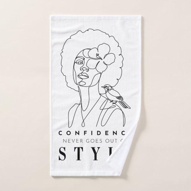 Confidence and Beauty Positive Affirmation Hand Towel (Hand Towel)