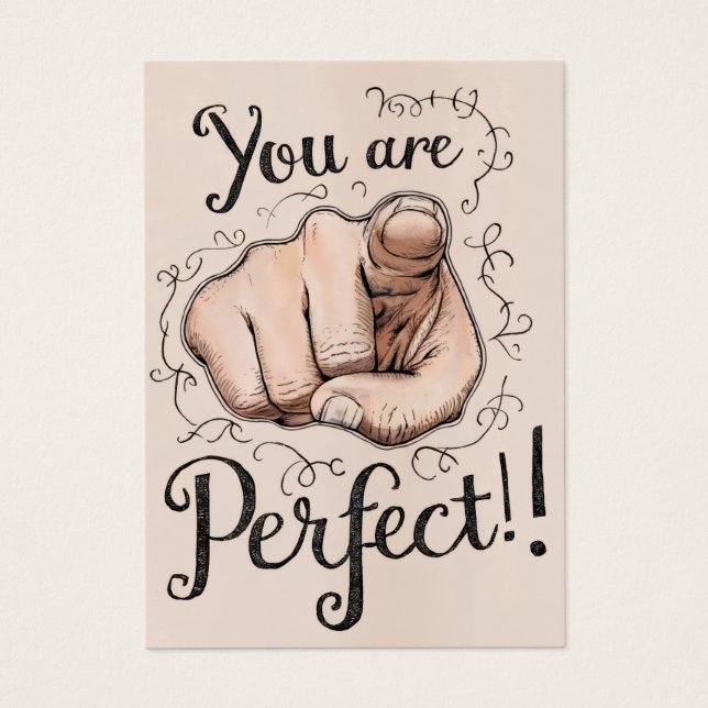 Confidence Boost You Are Perfect Profile Card (Front)