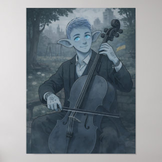 Confidence / Cellist / Park Poster