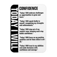 Confidence Goals Reminder Customize Magnet