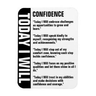 Confidence Goals Reminder Customize Magnet
