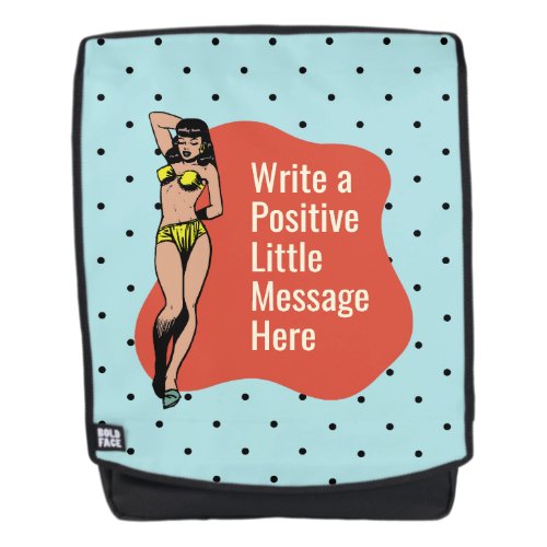 Confidence in Color Retro Radiance Pinup  Backpack