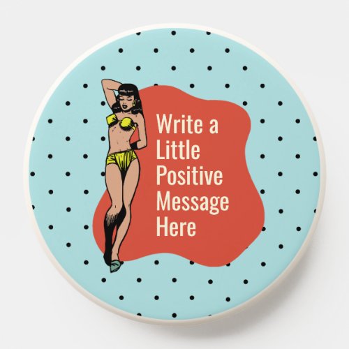Confidence in Color Retro Radiance Pinup PopSocket